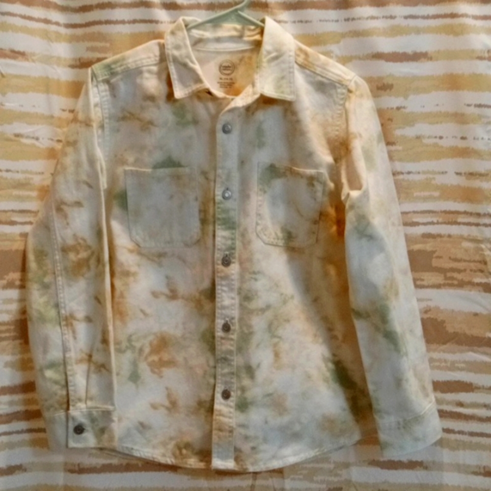NWOT💕Wonder Nation Tie Die Denim Jacket! Double Stitched Seams & Metal Buttons!